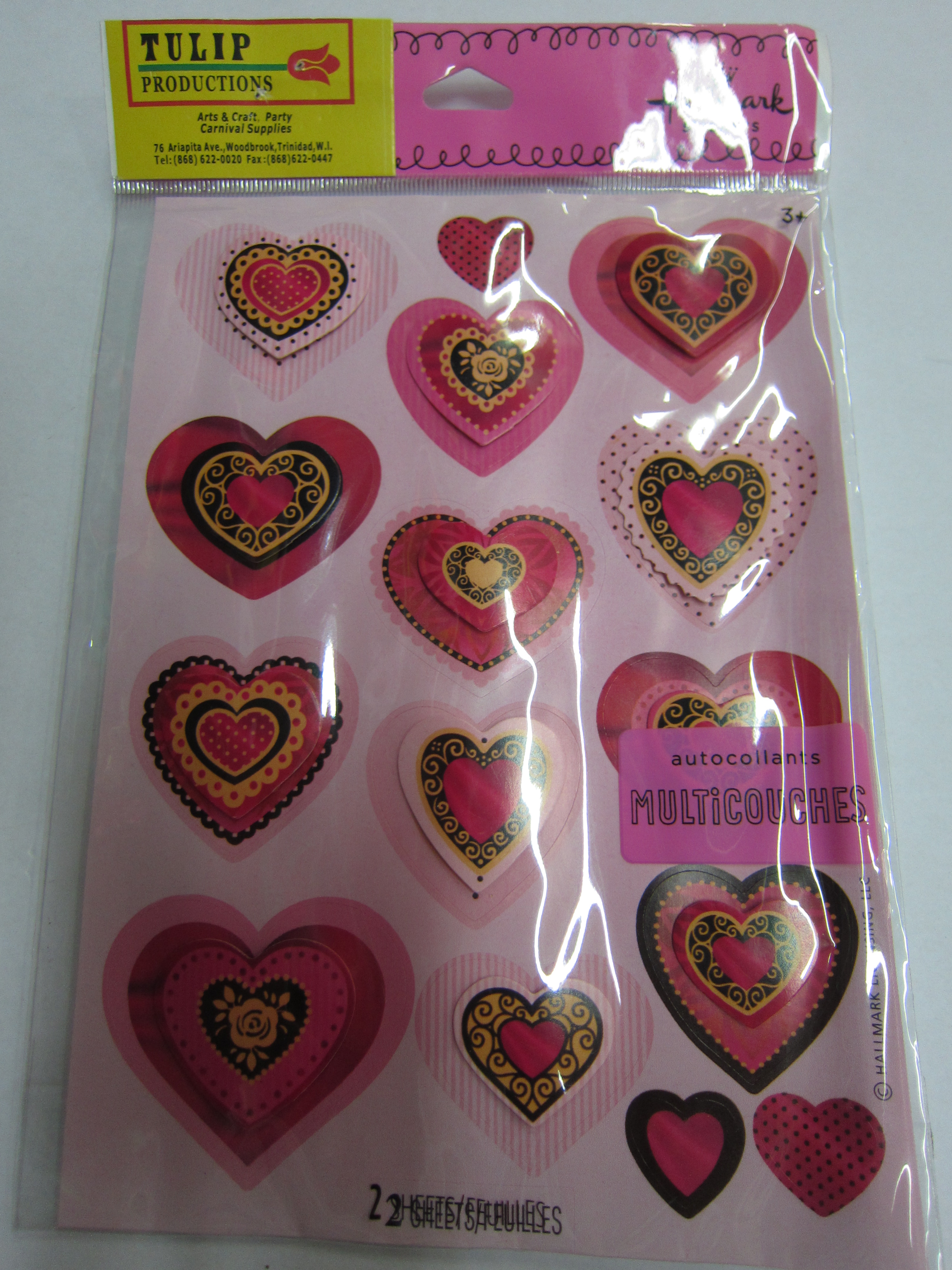 Multi Heart Sticker